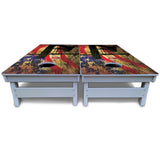 Faded Lineman Cornhole Boards - All Weather Series
