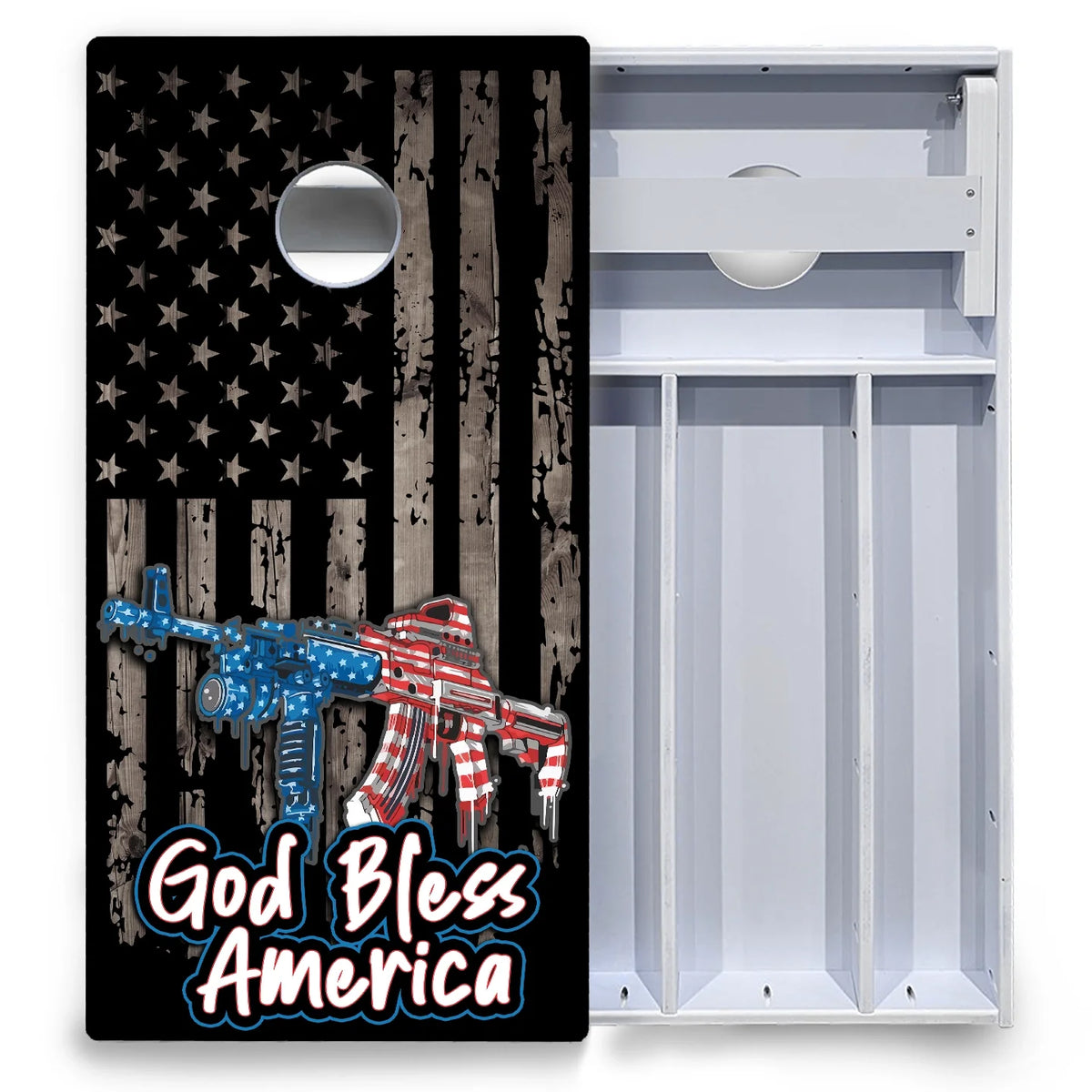 God Bless America Cornhole Boards - All Weather Series