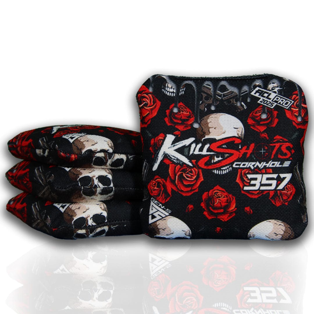 Bags Skulls and Roses / No Killshots Cornhole | 357 Series | Limited Designs | 2025 ACL Pro Cornhole Bags
