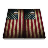 Rustic & Wavy Flag Collection Cornhole Boards – Tournament Series