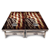 Rustic & Wavy Flag Collection Cornhole Boards – Tournament Series