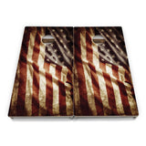 Rustic & Wavy Flag Collection Cornhole Boards – Tournament Series