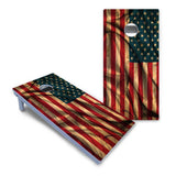 USA Wood Flag Color Cornhole Boards - All Weather Series