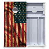 USA Wood Flag Color Cornhole Boards - All Weather Series