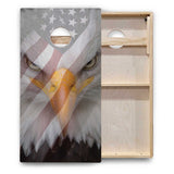 Eagle Flag Cornhole Boards - Backyard Series