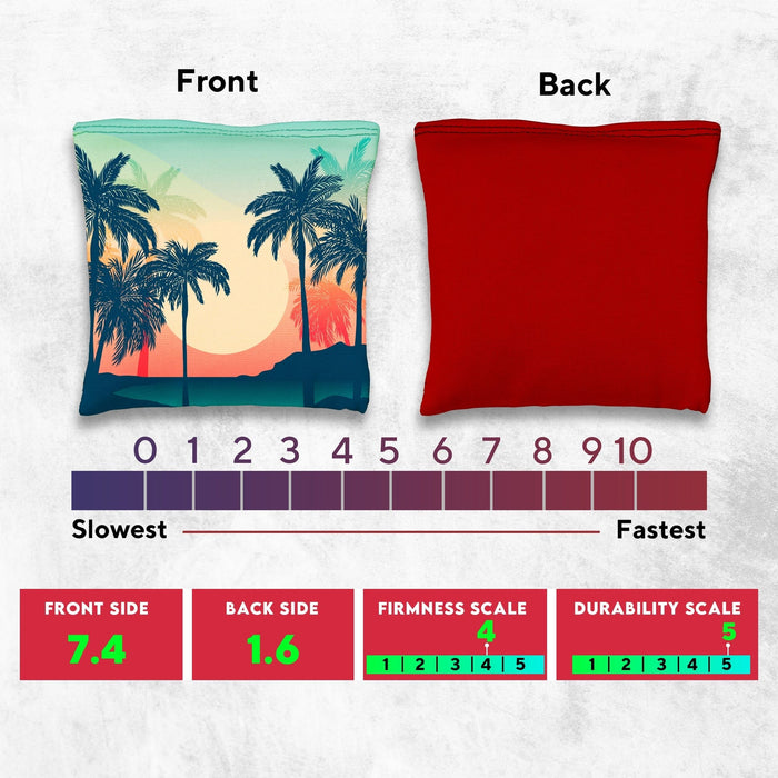 Palm Trees Cornhole Bags
