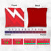 Red Black Zigzag Cornhole Bags