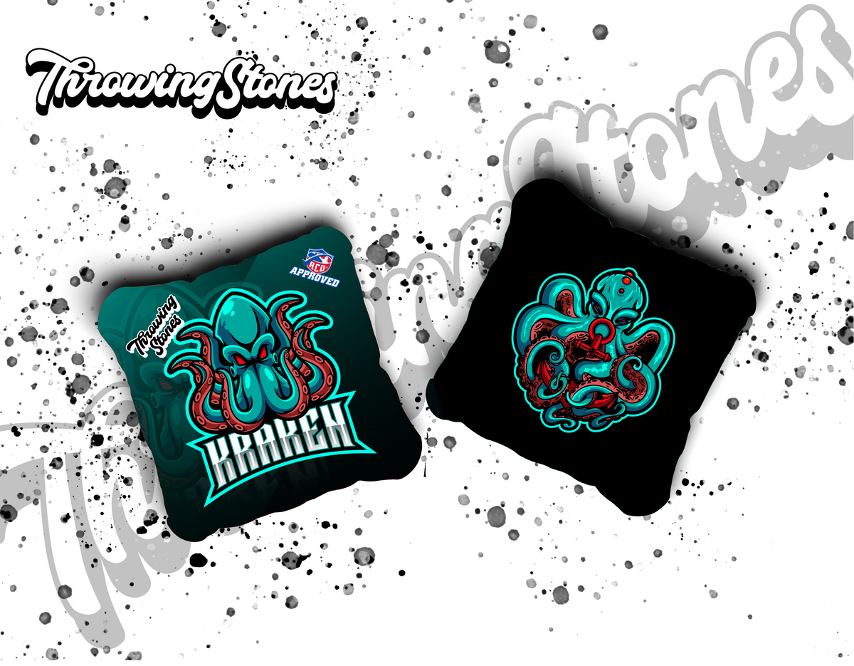 Throwing Stones Kraken Cornhole Bags – Set of 4