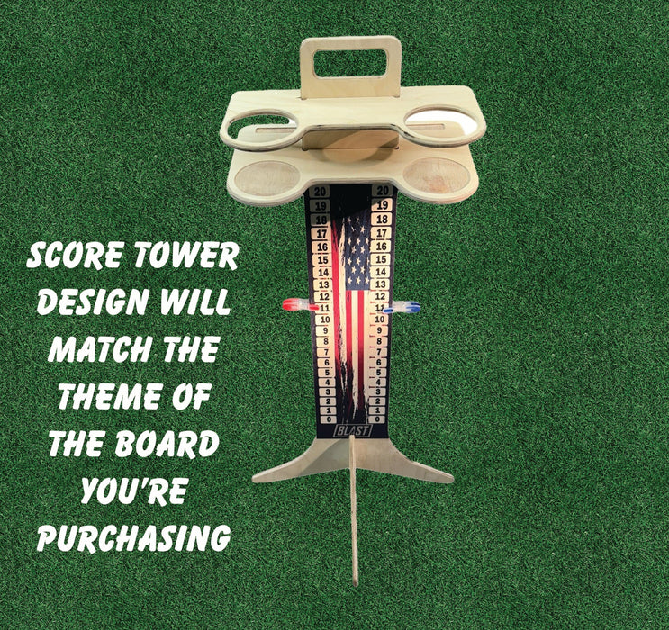 cornhole boards Buck American Flag Cornhole Boards