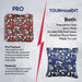 Blue Red Tech Fusion Cornhole Bags - Set of 8