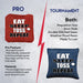 Eat Sleep Toss Repeat Cornhole Bags - Set of 8