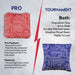 Red Blue Tech Cornhole Bags - Set of 8