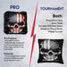 Red Grey Skull Cornhole Bags - Set of 8
