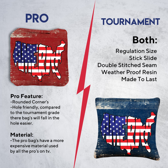 USA Map Cornhole Bags - Set of 8