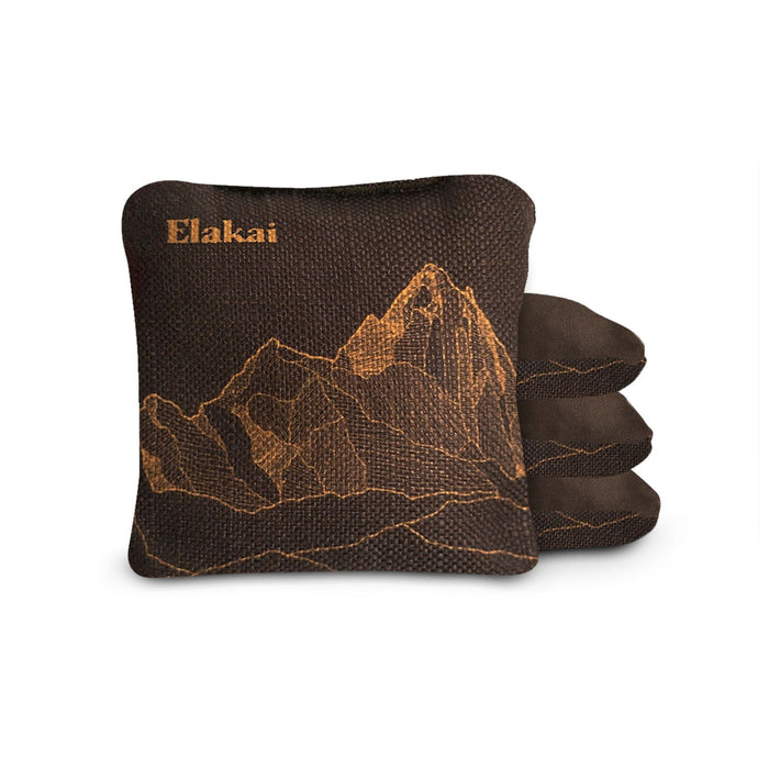 Cornhole Bags Brown Umber 6-in Dual-Sided Cornhole Bags | Mt. Elakai Design Collection