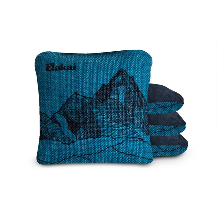 Cornhole Bags Lake Blue 6-in Dual-Sided Cornhole Bags | Mt. Elakai Design Collection