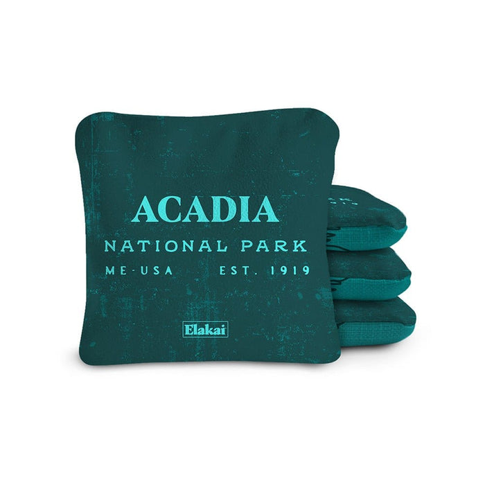 Cornhole Bags Acadia Teal 6-in Dual-Sided Cornhole Bags | National Parks Collection