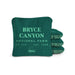 Cornhole Bags Bryce Canyon Green 6-in Dual-Sided Cornhole Bags | National Parks Collection
