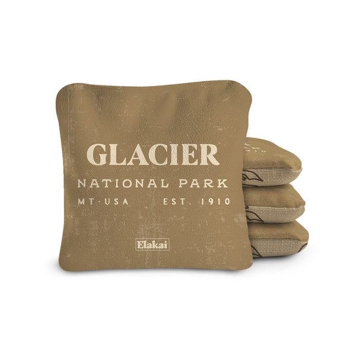 Cornhole Bags Glacier Tan 6-in Dual-Sided Cornhole Bags | National Parks Collection