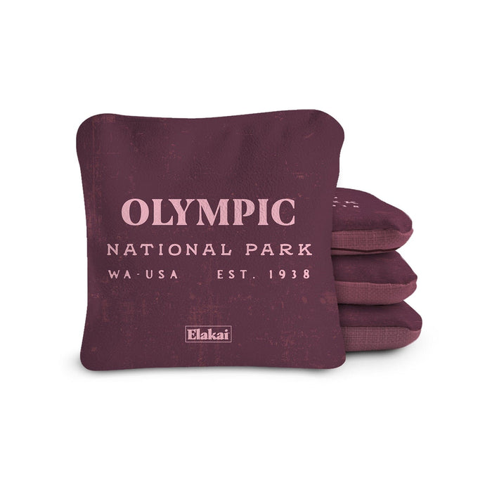 Cornhole Bags Olympic Plum 6-in Dual-Sided Cornhole Bags | National Parks Collection
