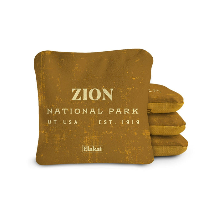 Cornhole Bags Zion Gold 6-in Dual-Sided Cornhole Bags | National Parks Collection