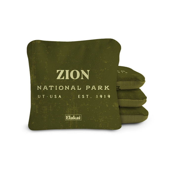 Cornhole Bags Zion Olive 6-in Dual-Sided Cornhole Bags | National Parks Collection