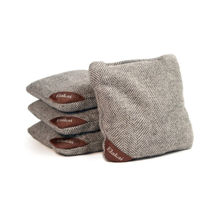 Cornhole Bags Gray Dove 6-in Herringbone Cornhole Bags | Premium All-Weather Collection