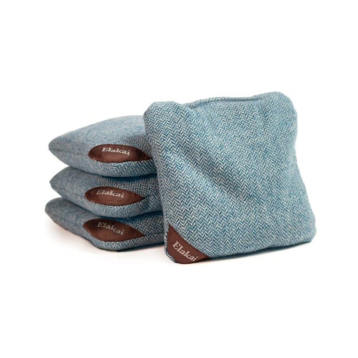 Cornhole Bags Sky Blue 6-in Herringbone Cornhole Bags | Premium All-Weather Collection