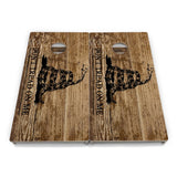 Wood DTOM & Flag Cornhole Boards – Tournament Series