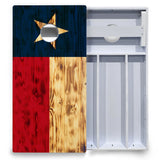 Burnt Texas Flag Cornhole Boards - All Weather Series
