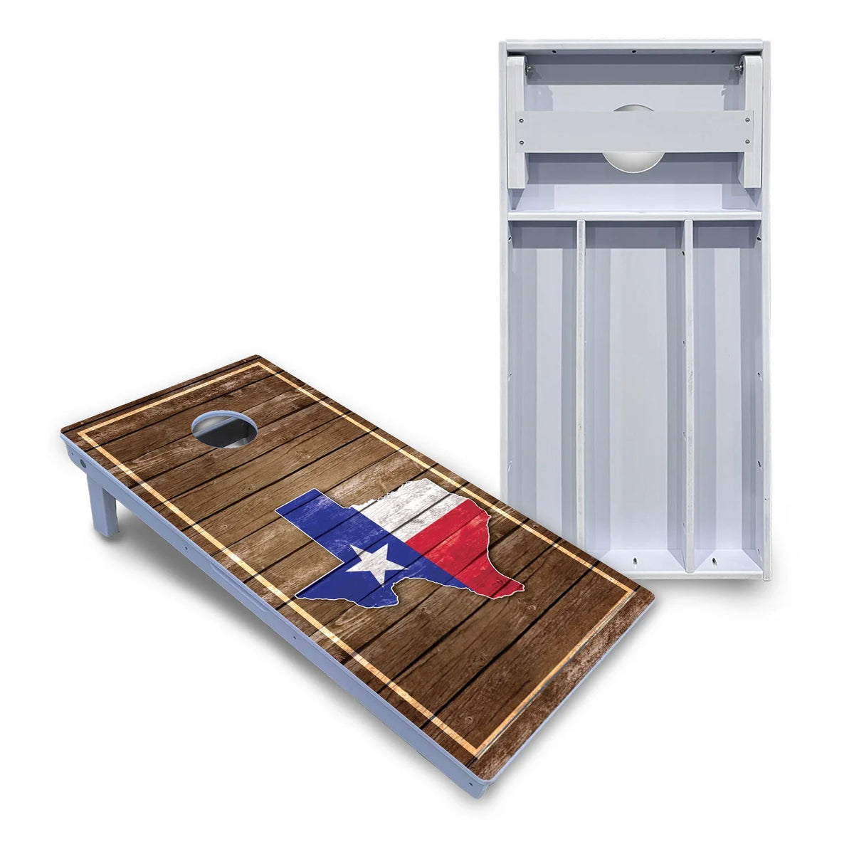 Texas Wood Slats Cornhole Boards - All Weather Series