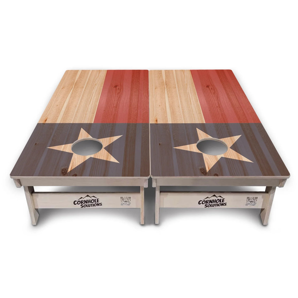 Faded Texas & USA Flag Cornhole Boards – Tournament Series