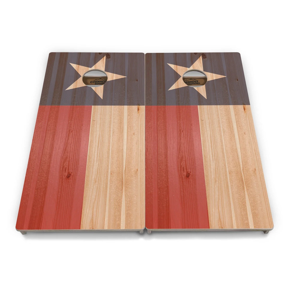 Faded Texas & USA Flag Cornhole Boards – Tournament Series
