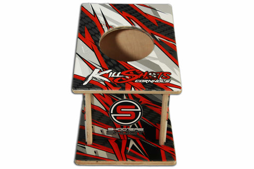 Board Redline Killshots Cornhole Direct-Printed Pro Grade "Shooters" Airmail Training Box