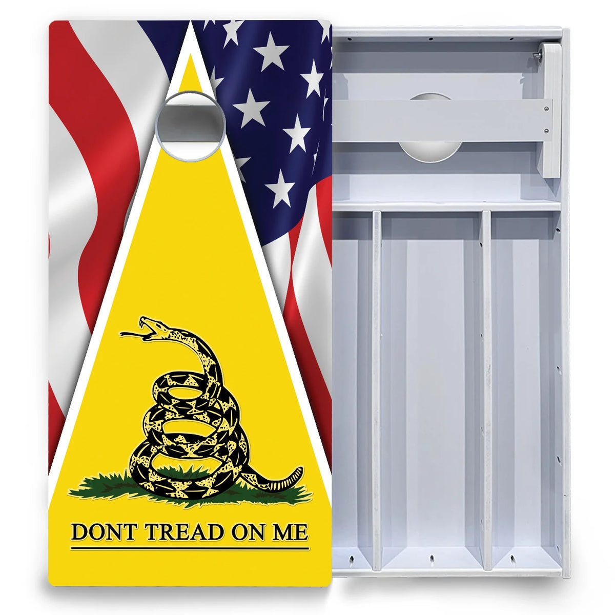 DTOM Yellow Triangle Cornhole Boards - All Weather Series