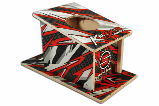 Board Redline Killshots Cornhole Direct-Printed Pro Grade "Shooters" Airmail Training Box