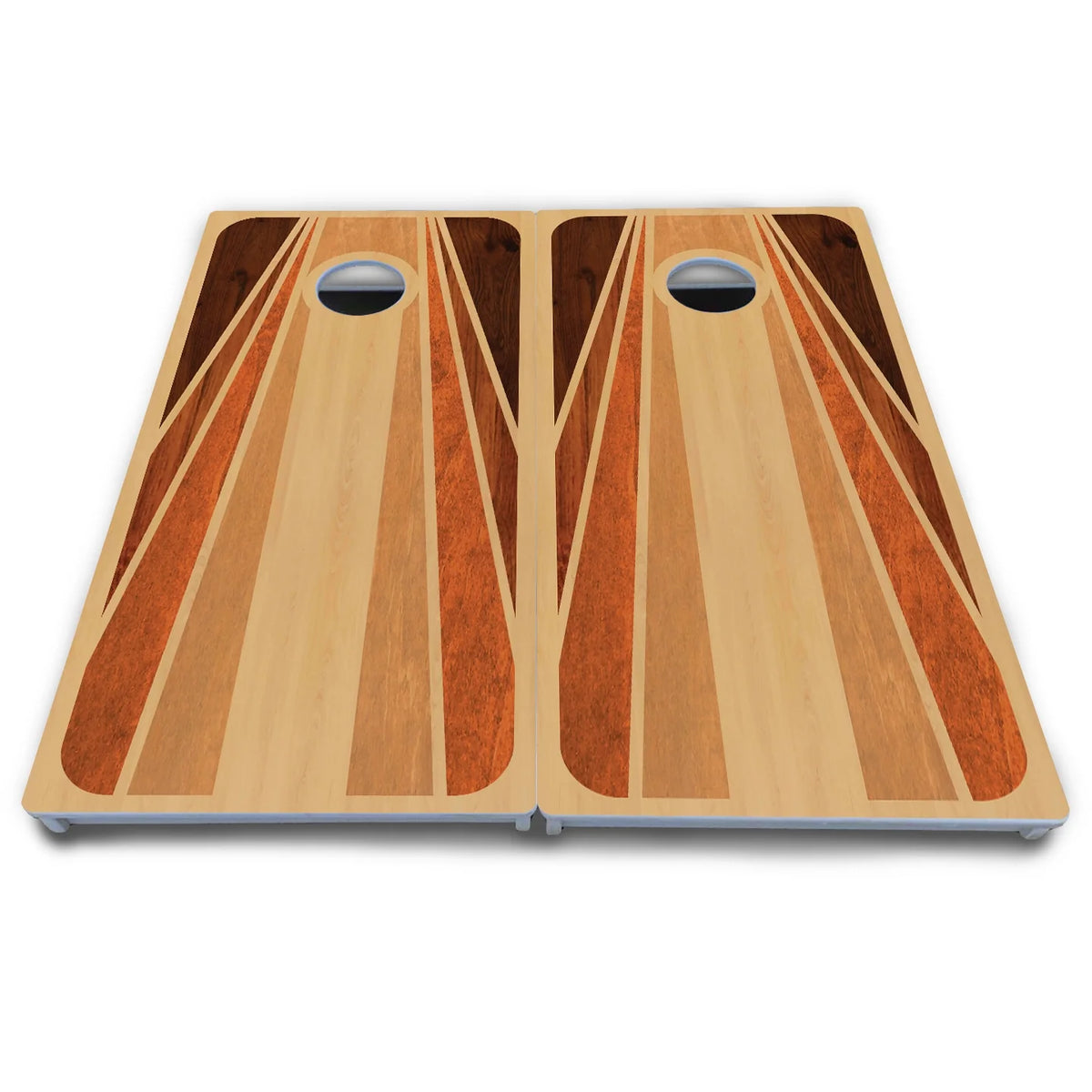 Retro Wood Cornhole Boards - All Weather Series