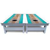 Beach Stripe Cornhole Boards - All Weather Series