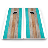 Beach Stripe Cornhole Boards – Pro Lite or Pro Elite