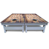 Barnwood Planks Cornhole Boards - All Weather Series