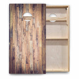 Rustic Wood Cornhole Boards - Backyard Series