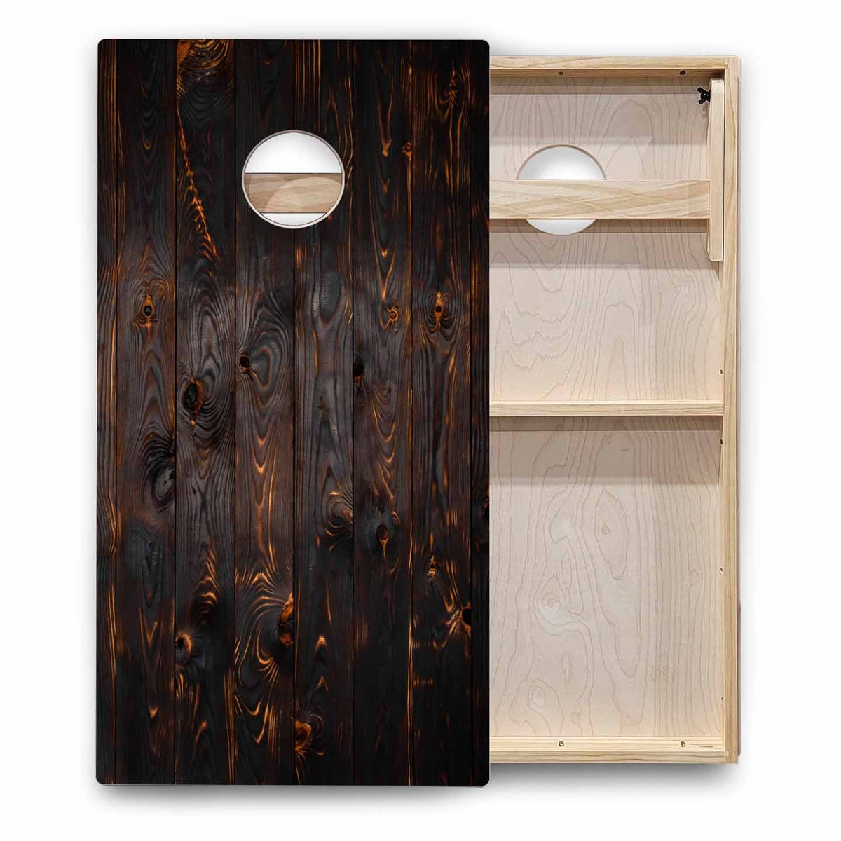 Rustic Wood Cornhole Boards - Backyard Series
