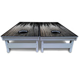 Greyscale Pine Trees Cornhole Boards - All Weather Series