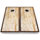 Woodgrain Stripe Cornhole Boards – Pro Lite or Pro Elite
