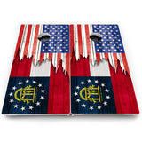 State Flag Cornhole Boards – AL to GA – Pro Lite or Pro Elite