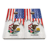 State Flag Cornhole Boards – HI–MD – Tournament Series
