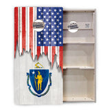State Flag Cornhole Boards – MA–NJ – Tournament Series