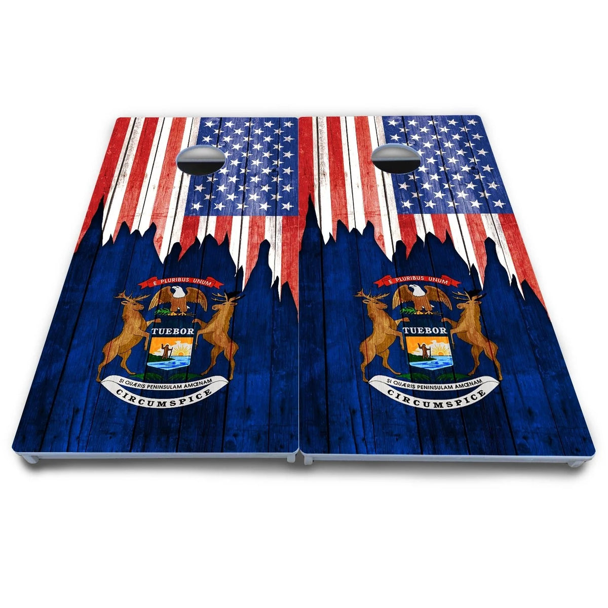 State Flag Designs Massachusetts to New Jersey Cornhole Boards - All Weather Series