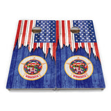 State Flag Cornhole Boards – MA–NJ – Tournament Series