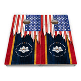 State Flag Cornhole Boards – MA–NJ – Tournament Series